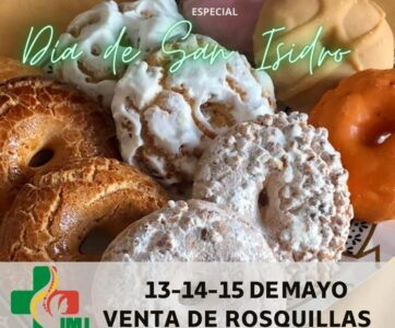 Venta de magdalenas y rosquillas de San Isidro 14 y 15 de mayo