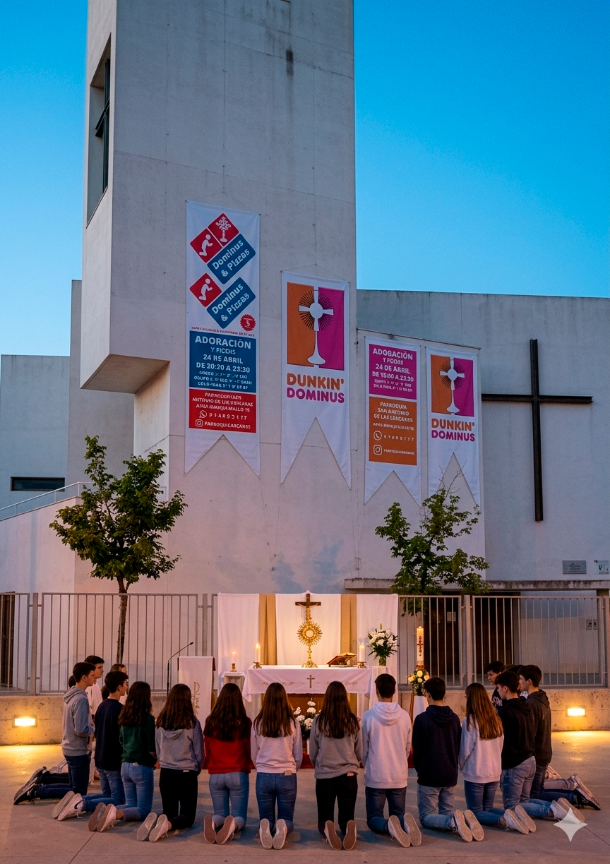 EL MES DE MAYO ACABA CON UNA ADORACIÓN EN DUNKIN’DOMINUS Y DOMINUS & PIZZAS